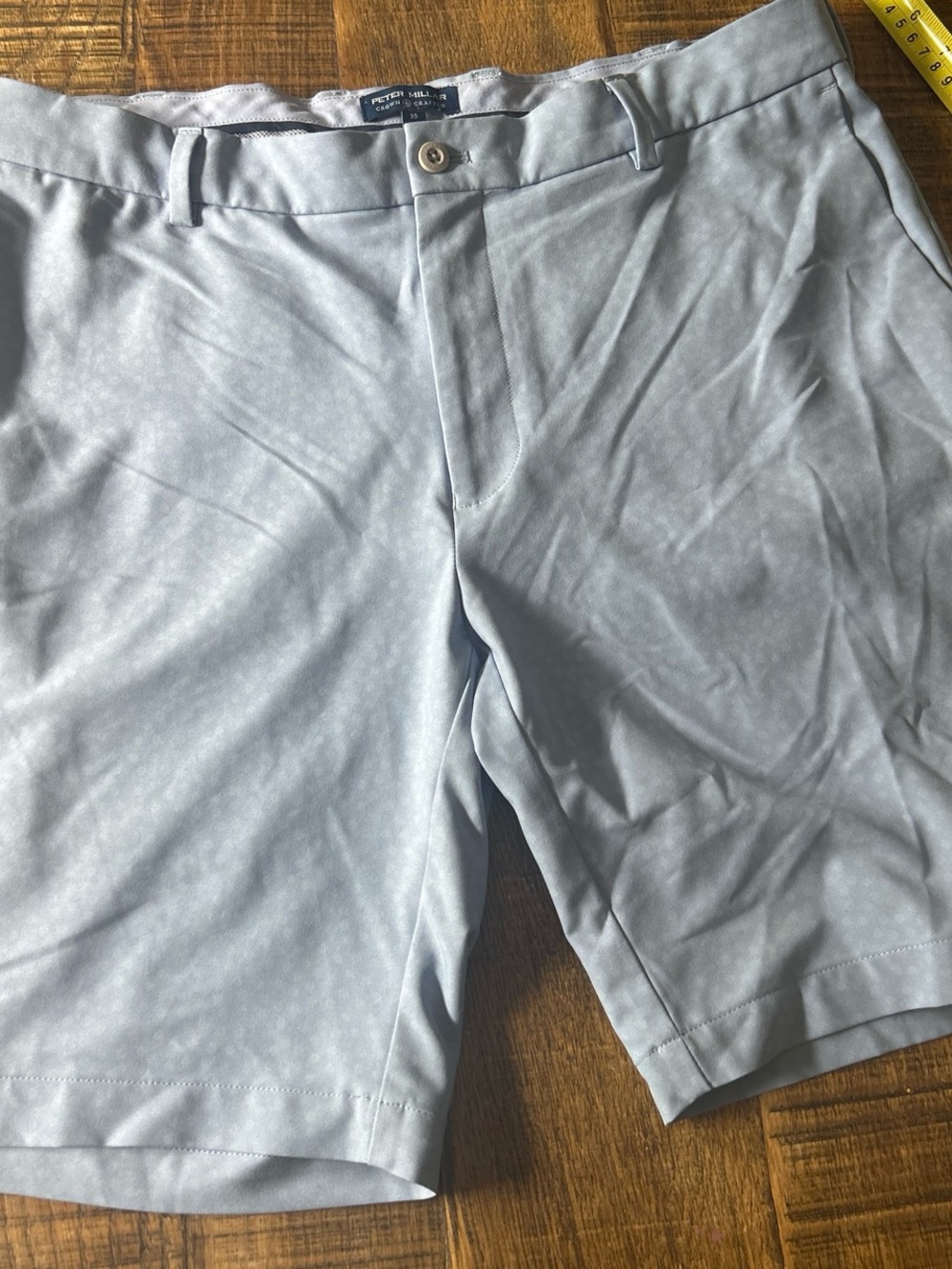 Peter Millar Light Blue Flat-Front Performance Shorts